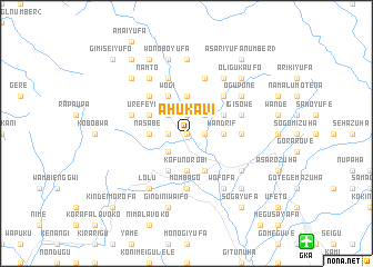 map of Ahukavi
