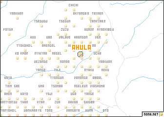 map of Ahula