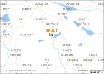 map of Åhult