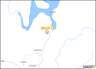 map of Ahunta