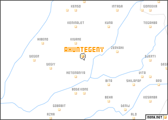 map of Āhun Tegeny