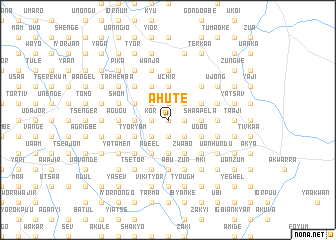 map of Ahute