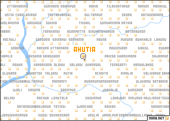 map of Āhutia