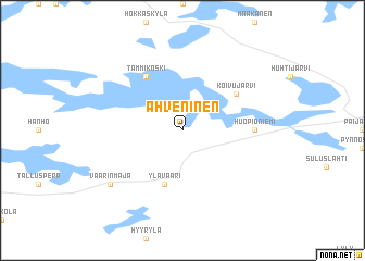 map of Ahveninen