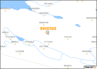 map of Ahvenus
