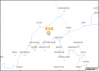 map of Aida
