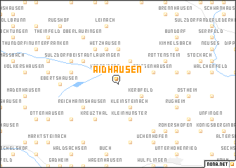 map of Aidhausen