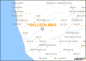 map of Aiello Calabro