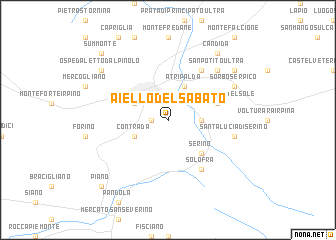map of Aiello del Sabato