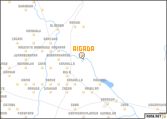 map of Aigada