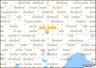 map of Aiglsham