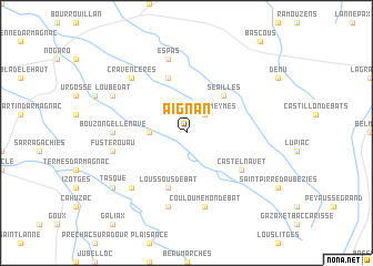 map of Aignan