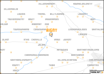 map of Aigny