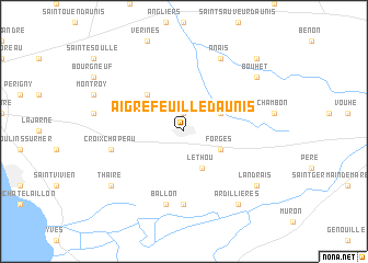 map of Aigrefeuille-dʼAunis