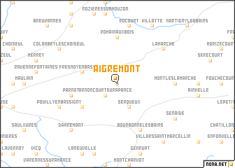 map of Aigremont