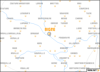 map of Aigre