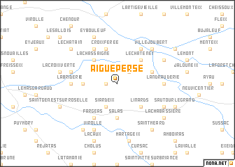 map of Aigueperse