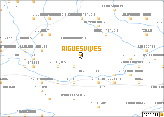 map of Aigues-Vives