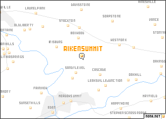 map of Aiken Summit