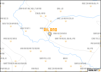 map of Ailano
