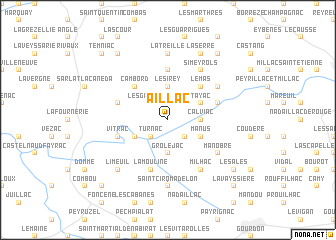 map of Aillac