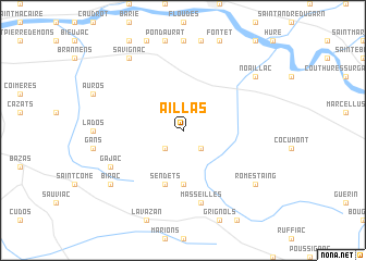 map of Aillas