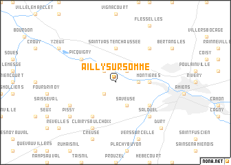 map of Ailly-sur-Somme