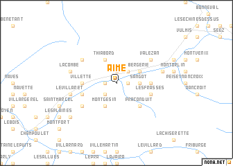 map of Aime