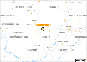 map of ʼAïn Arnat