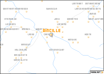 map of Aincille