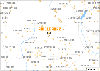 map of Aïn el Bakar