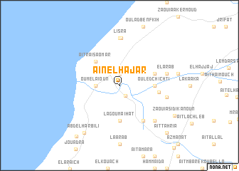 map of Aïn el Hajar