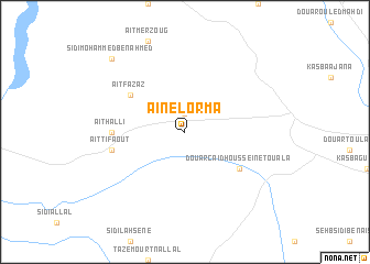 map of Aïn el Orma