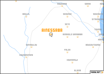 map of Aïnessaba