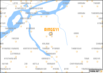 map of Ainggyi