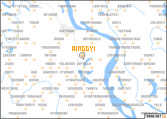 map of Ainggyi