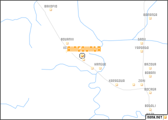 map of Aïngounda