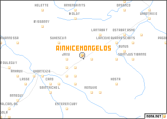 map of Ainhice-Mongelos