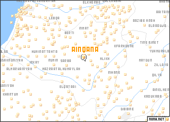 map of Aïn Qâna