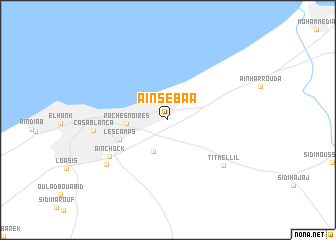 map of Aïn Sebaa