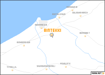 map of Aïn Tekki