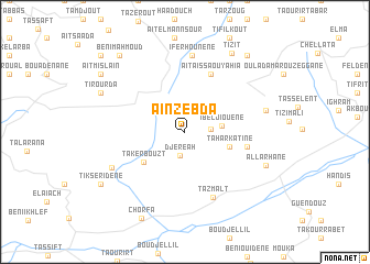 map of ʼAïn Zebda