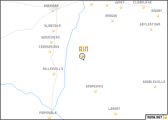 map of Ain