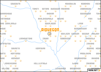 map of Aïouégon