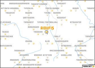 map of Aïoufis