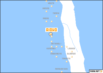 map of Aïowo