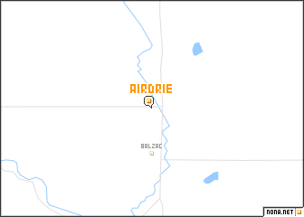 map of Airdrie