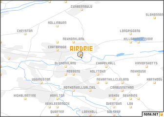 map of Airdrie