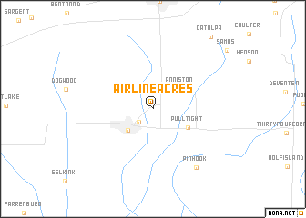 map of Airline Acres