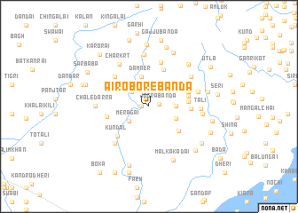 map of Airo Bore Bānda